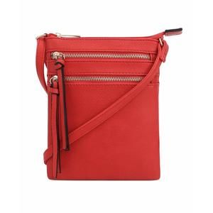 Essential Casual Functional Multi Pocket Double Zier Crossbody Purse Bag xD